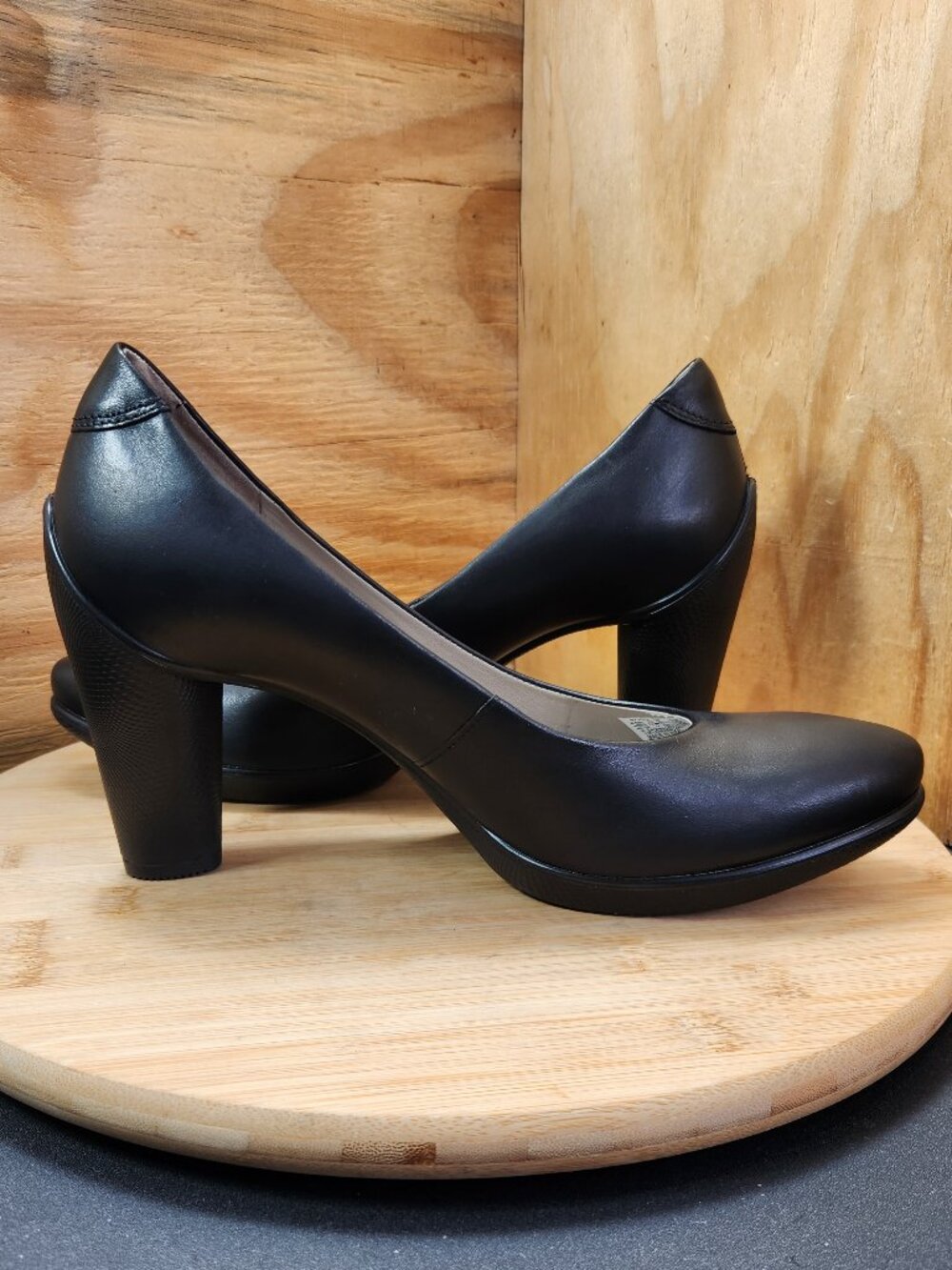 ECCO Sculptured 75 Womens Black High Heel Pumps Size 40 US 9-9.5 - Picture 7 of 10